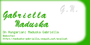 gabriella maduska business card